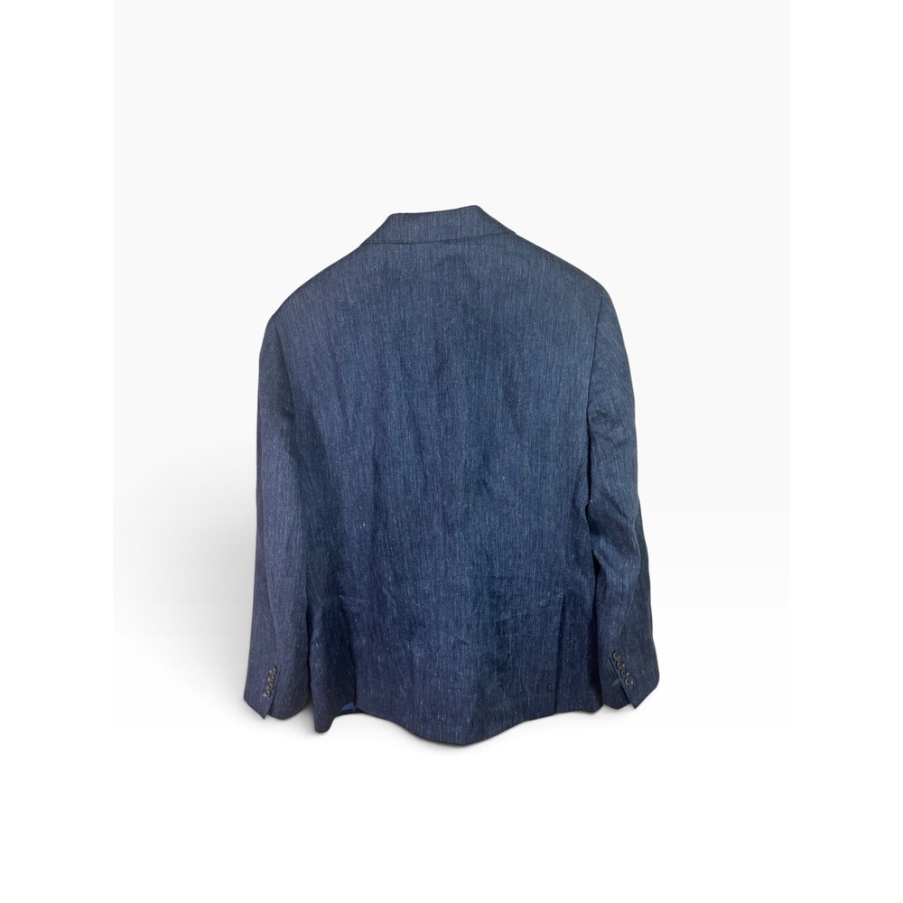 Bonobos x Guabello Linen 42s Midnight Blue Slub Sport Coat Jacket Blazer - Picture 2 of 6